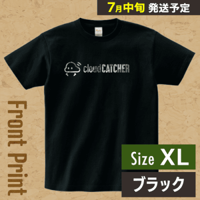 【ブラック/XL】クラウドアTシャツ ”フロント”※7月中旬より順次出荷