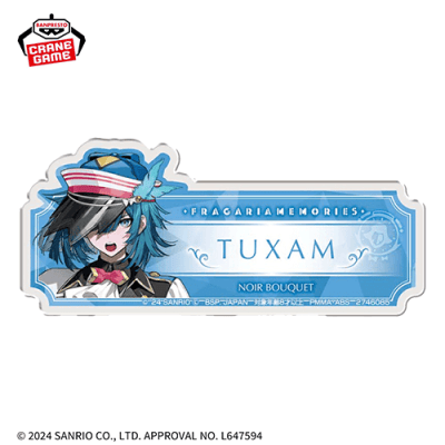 【タッサム】フラガリアメモリーズ おなまえアクリルバッジ-NOIR BOUQUET-