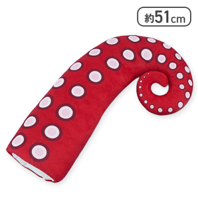 【濃い赤】FANS タコ足ぬいぐるみXL プレミアム