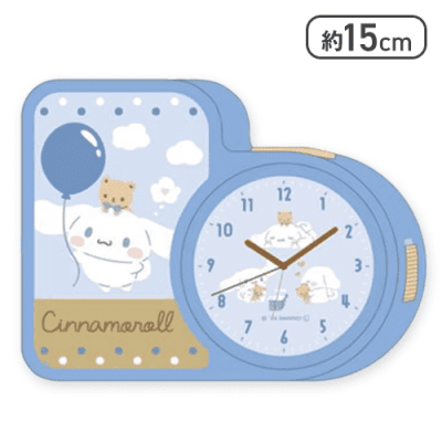 【シナモロール】ハローキティ・シナモロールラバークロック