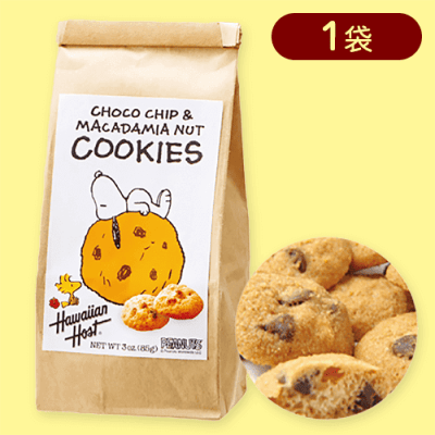 【チョコチップ】スヌーピー ハワイアンクッキーBAGアソート※賞味期限:2025/02/28