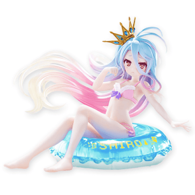 ノーゲーム・ノーライフ Aqua Float Girls フィギュア 白 Renewal