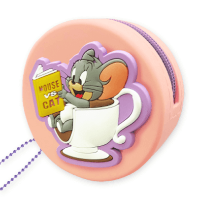 【タフィー】トム&ジェリー ぷっくりシリコンミニポーチ