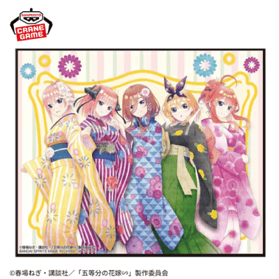【単品配送不可】【中野家】TVスペシャルアニメ『五等分の花嫁∽』ビジュアルアートプレートvol.2