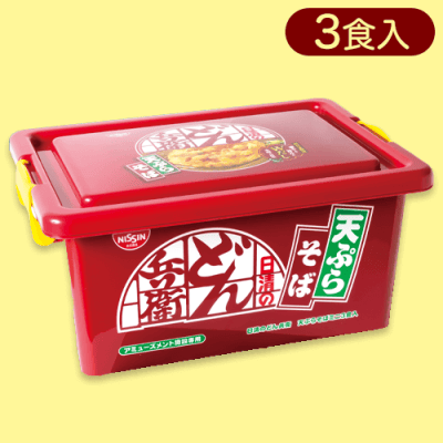 【天ぷらそば】どん兵衛ミニコンテナBOX※賞味期限:2025/04/25