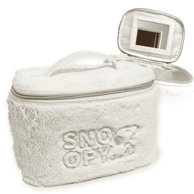 【アイボリー】スヌーピー フェイクファーバニティバッグ 