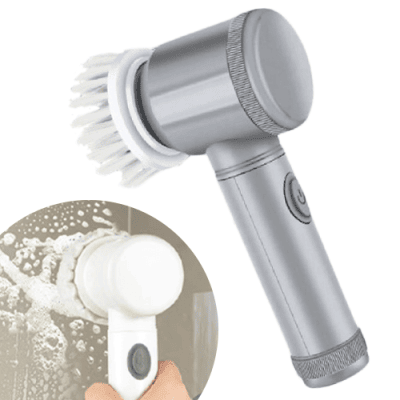 【グレー】3in1 コードレス電動ブラシ