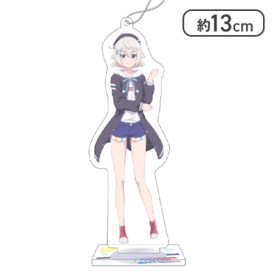 【単品配送不可】【彩ましろ】『VTuberなんだが配信切り忘れたら伝説になってた』 スタンド付クリアキーチェーン