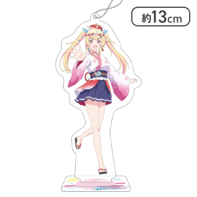 【単品配送不可】【祭屋光】『VTuberなんだが配信切り忘れたら伝説になってた』 スタンド付クリアキーチェーン