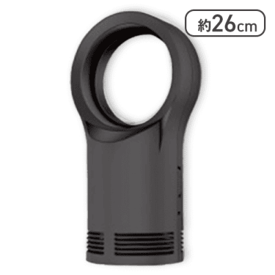 【ブラック】羽なしファンヒーター