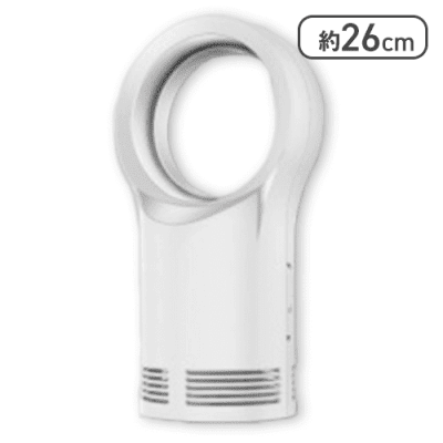 【ホワイト】羽なしファンヒーター