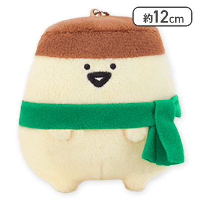 【プリンさん】お文具といっしょ ボールチェーン付きマフラーぬいぐるみ 