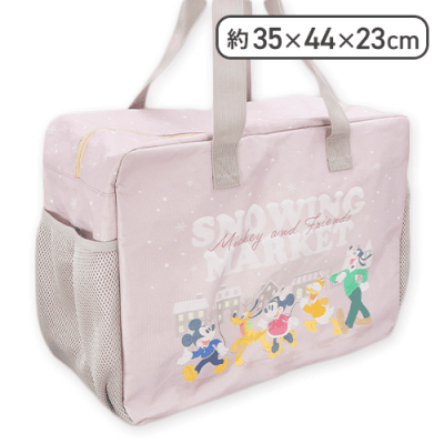 ミッキー＆フレンズ 雪降るマーケット トラベルバッグ