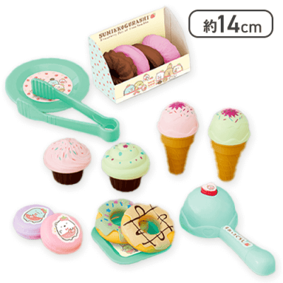 【グリーン】すみっコぐらし いちごフェア デザートセットおもちゃ