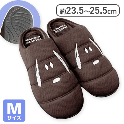 【ブラウン Mサイズ】スヌーピー warmshoes2024