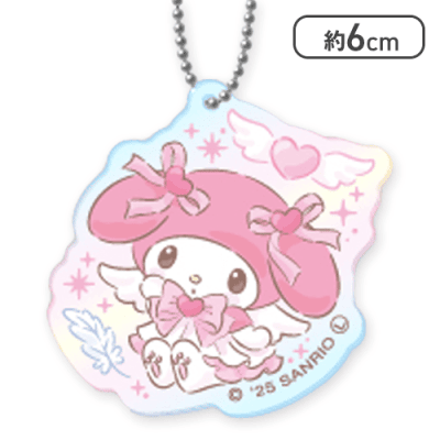 【マイメロディ】サンリオキャラクターズ ふんわりリボンエンジェルミニアクリルキーホルダー