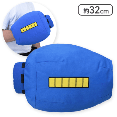 【GINGER掲載商品】 ロックマン プラチナムザッカロックバスタークッション クッション・抱きまくら・ブランケット