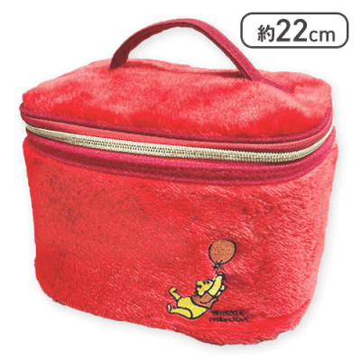 【レッド】POOHフェイクファーバニティバッグ