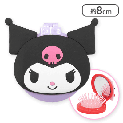 【クロミ(ブラック)】サンリオキャラクターズ ミラー付きブラシ5