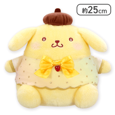 【ポムポムプリン】サンリオキャラクターズ いちご新聞50周年BIGぬいぐるみ2