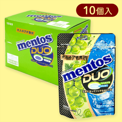 【10個入】メントスDUO シャルドネ＆ソーダ※賞味期限:2026/11/30