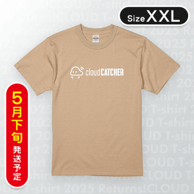 【ベージュ/XXL】Orijinal LogoTシャツ　※5月下旬発送