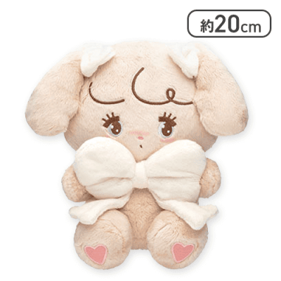 【ナッツ】ｍikko characters 抱きしめおリボンぬいぐるみ