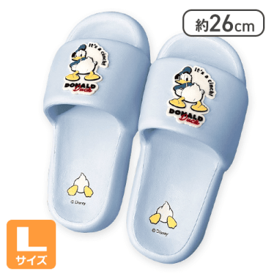 【ブルーL】ドナルド厚底シャワーサンダル