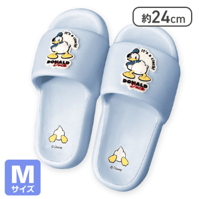 【ブルーM】ドナルド厚底シャワーサンダル
