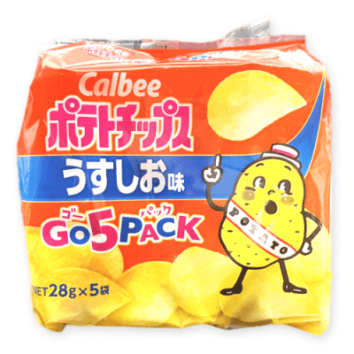 【うすしお】ポテトチップスうす塩＆コンソメゴー５パック※賞味期限:2025/11/30