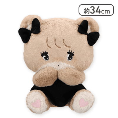 mikko characters　BLACK RIBBON BIGぬいぐるみ4種 mikko characters BLACK RIBBON BIG ぬいぐるみ - メルカリ