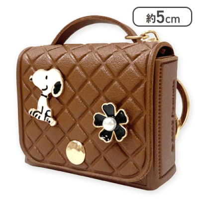 【ブラウン】スヌーピー　ミニバッグ型KH