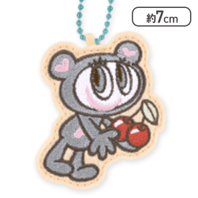 【単品配送不可】【ナカムラくん(チェリー)】エンジェルブルー 刺繍キーホルダー