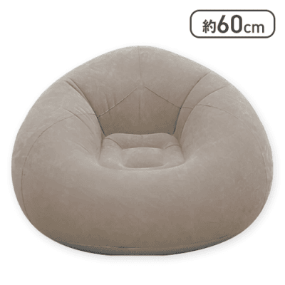 【グレー】BIGインフレータブルソファ