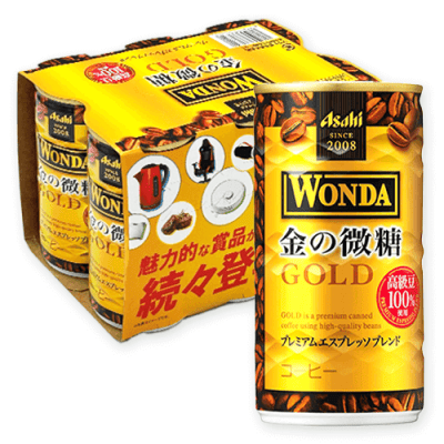 ワンダ 金の微糖缶185g 6本パック※賞味期限:2026/06/30