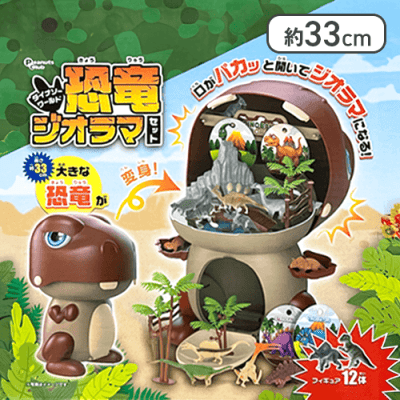 【レッド】ダイナソーワールド 恐竜ジオラマセット 