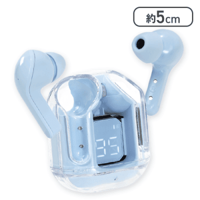 【ブルー】完全ワイヤレスイヤホンAmazing