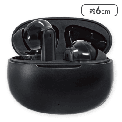 【ブラック】ノイズキャンセリングTWSイヤホン Hush