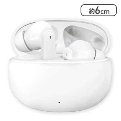 【ホワイト】ノイズキャンセリングTWSイヤホン Hush