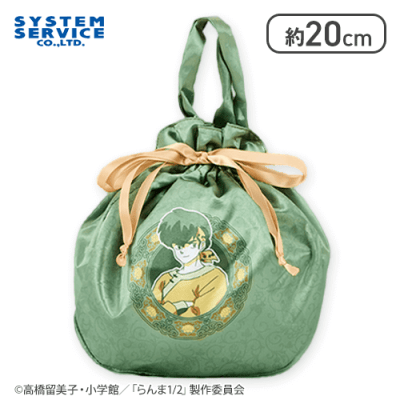 【響良牙】らんま1/2 サテン巾着バッグ