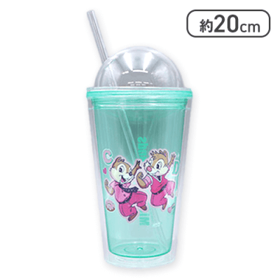 【チップ＆デール】ミッキー＆フレンズ #MY推しDAYS ジャケットフォト ストロー付きタンブラー