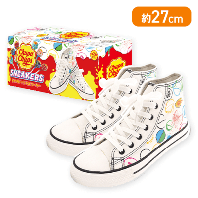 【ホワイト27cm】チュッパチャップススニーカー