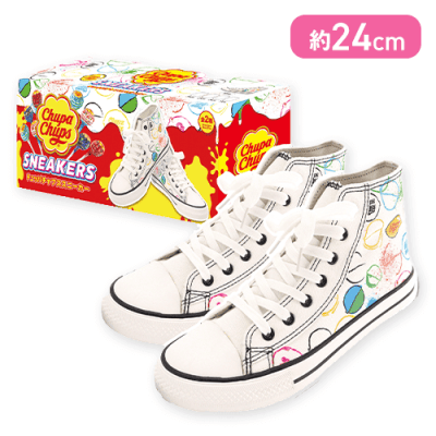 【ホワイト24cm】チュッパチャップススニーカー