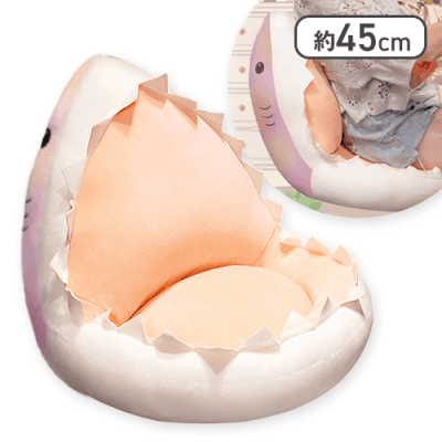 【ピンク】がぶがぶシャーククッションfluffy color