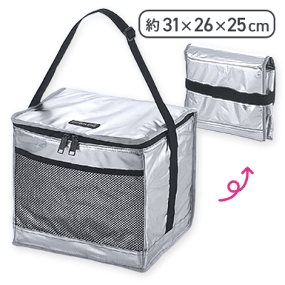 キャプテンスタッグ デリス シルバーソフトクーラー15L