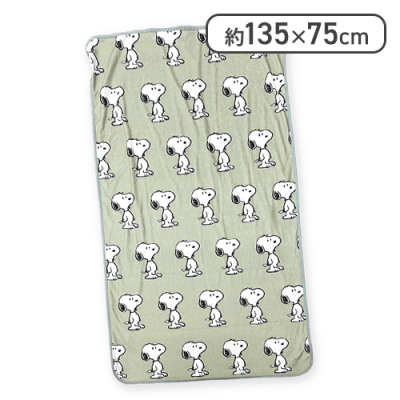 【グリーン】スヌーピー めちゃ冷えタオルケット2025