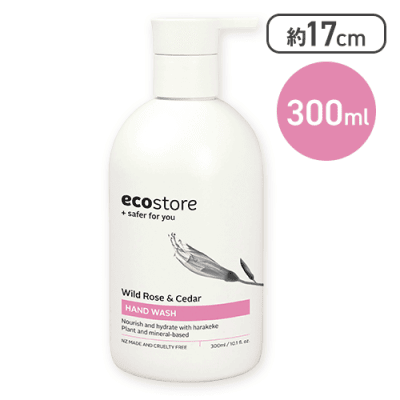 ecostore ハンドウォッシュポンプ(ワイルドローズ&シダー)300mL