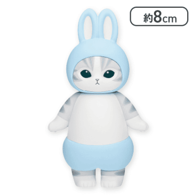 【ブルー】mofusand うさにゃんフィギュア１