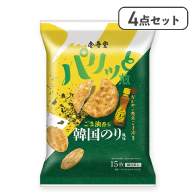 4点セット】ごま油香る 韓国のり風味※賞味期限:2026/03/20