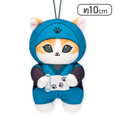にゃん ラガーにゃん]ぬいぐるみストラップ【黒猫】 | KOBUNSHA SELECT